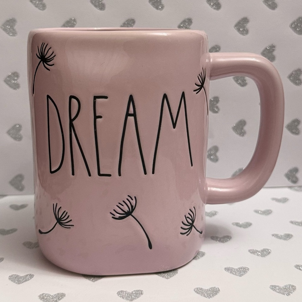 Rae Dunn DREAM Ceramic Mug Soft / Baby Pink